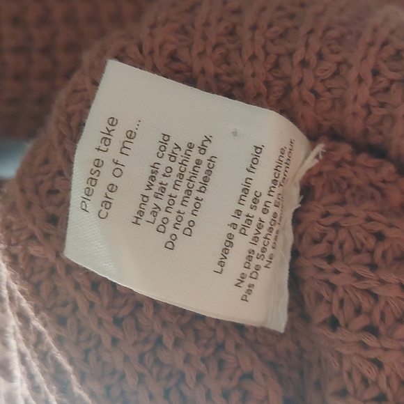 Paper Label knit cowl neck sweater 100 organic cotton Size S - Picture 5 of 5